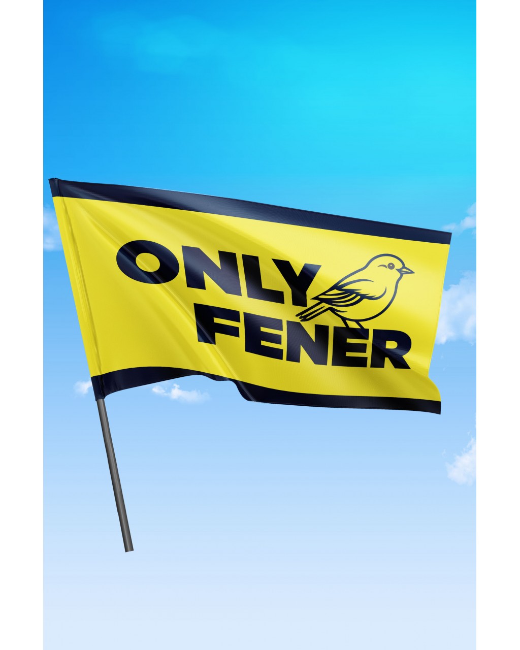 Fenerbahçe Taraftar Bayrak (ONLY FENER) 50x70 Cm
