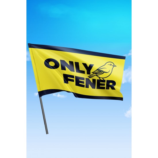 Fenerbahçe Taraftar Bayrak (ONLY FENER) 50x70 Cm