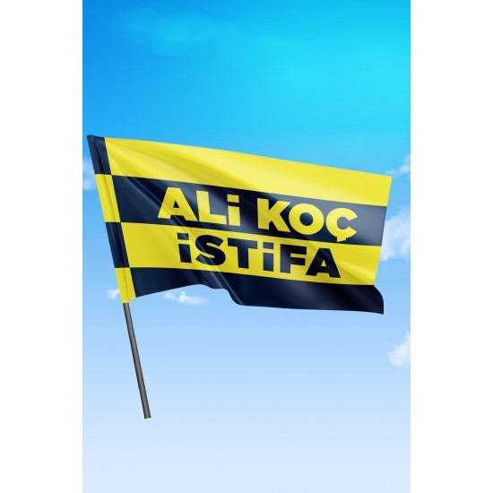 Fenerbahçe Taraftar Bayrağı (Ali Koç İstifa) 70x100 CM