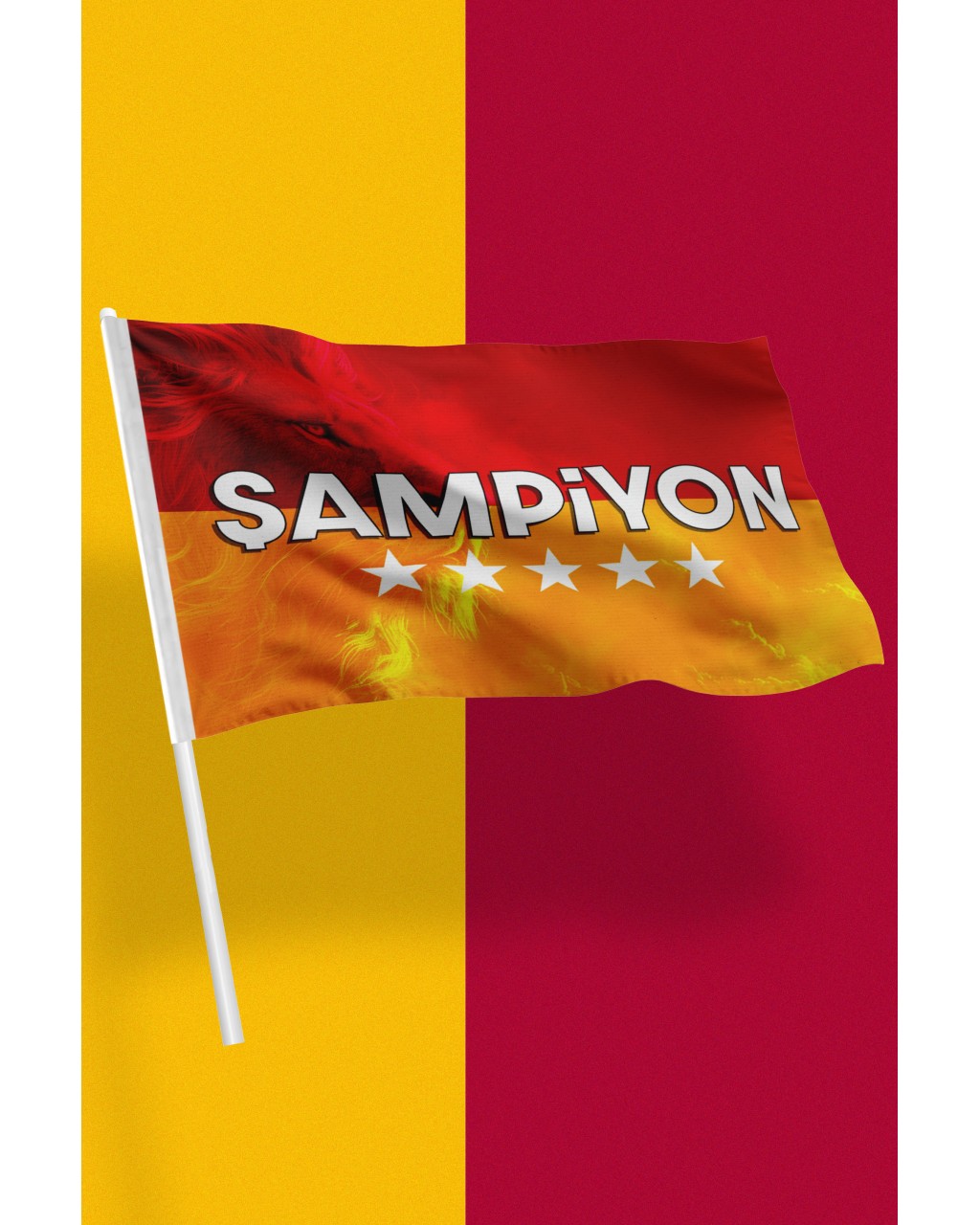 Sopalı Taraftar Bayrak Galatasaray (Şampiyon) 70x100 Cm