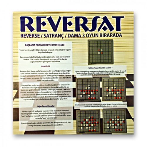 Reversat (Reverse/Dama/Satranç) Akıl Ve Zeka Oyunu